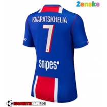 Ženske Nogometnih dresov Paris Saint-Germain Khvicha Kvaratskhelia #7 Domači 2026-27 Kratki rokavi